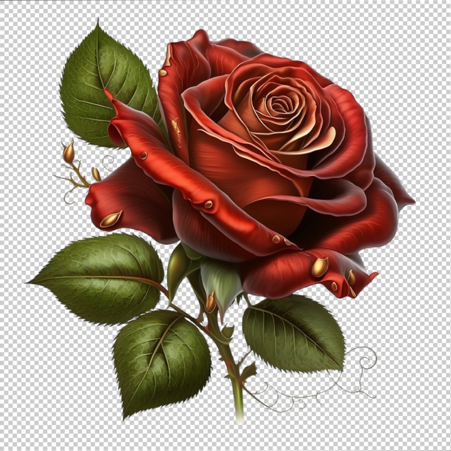عکس تصاویر گرافیکی گل رز قرمز با کیفیت بالا | عکس تصویر گرافیکی رز قرمز