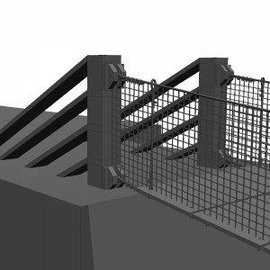 مدل سه بعدی پل طنابی روی دره و یا رود خانه
