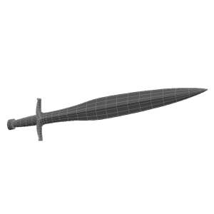مدل سه بعدی شمشیر جنگی سه بعدی