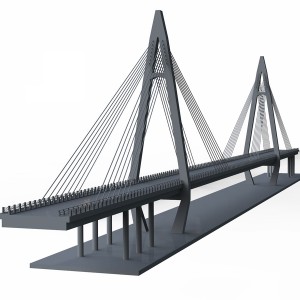 مدل سه بعدی پل اهواز