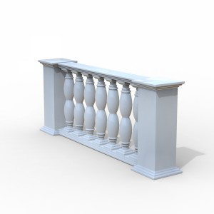 مدل سه بعدی 3D نرده پله کلاسیک رومی با کیفیت بالا