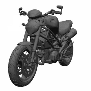 مدل سه بعدی 3D موتور سیکلت دوکاتی با کیفیت بالا