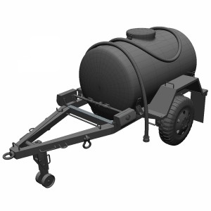 مدل سه بعدی 3D تانکر حمل آب با کیفیت بالا