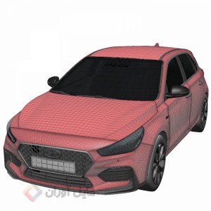 مدل سه بعدی 3D ماشین هیوندا i30 با کیفیت بالا