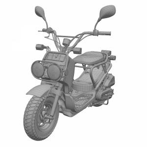 مدل سه بعدی 3D موتور سیکلت برقی هوندا کیفیت بالا