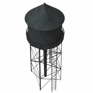 مدل سه بعدی 3D منبع آب قدیمی فلزی با کیفیت بالا