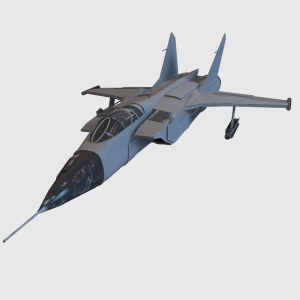 مدل سه بعدی جت جنگنده میگ 31 3D Model Mig 31