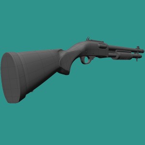 مدل سه بعدی اسلحه شات گان