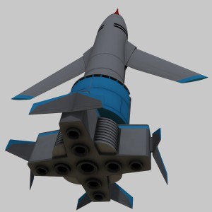 مدل سه بعدی 3D موشک فضایی