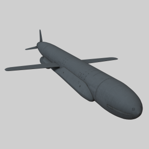 مدل سه بعدی موشک بالستیک جنگی