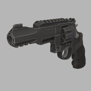 مدل سه بعدی 3D اسلحه کلت کمری