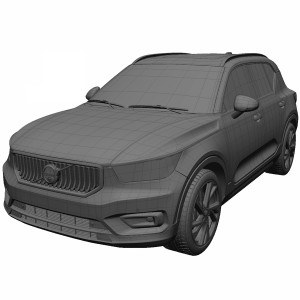 مدل سه بعدی ماشین ولوو XC40