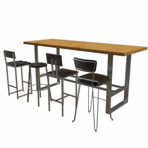 مدل سه بعدی میز و انواع صندلی
