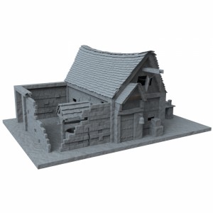 مدل سه بعدی خانه روستایی قدیمی