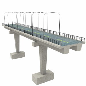 مدل سه بعدی پل ماشینی