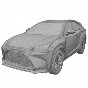 مدل سه بعدی ماشین لکسوس NX 2015