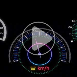 ویدیو فوتیج نمایشگر سرعت ماشین با کیفیت بالا
