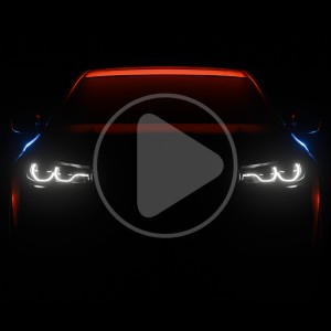 ویدیو فوتیج ماشین اسپرت با پس زمینه Dark با کیفیت