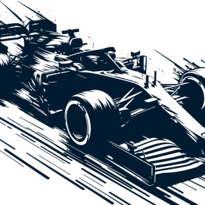 طرح لایه باز ماشین فرموا یک 1 با کیفیت بالا