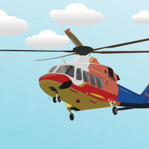طرح لایه باز هلی کوپتر در حال پرواز با کیفیت بالا