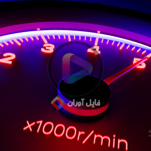 ویدیو فوتیج نمایشگر سرعت ماشین با کیفیت بالا