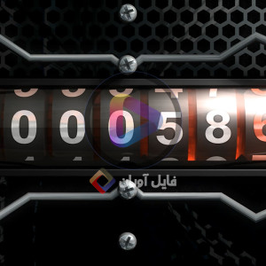 ویدیو فوتیج شمارشگر اعداد معکوس 30 ثانیه ای