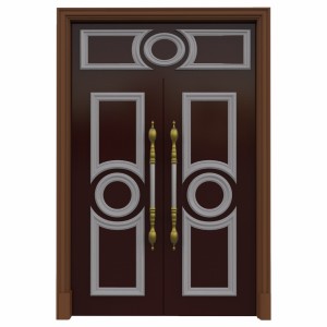 مدل سه بعدی در ورودی چوبی