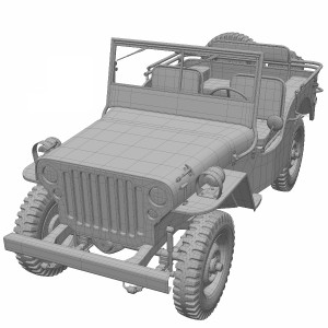 مدل سه بعدی ماشین Willys