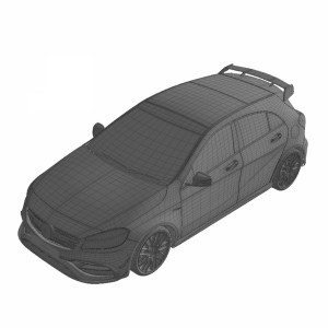 مدل سه بعدی ماشین بنز A44 AMG 2018
