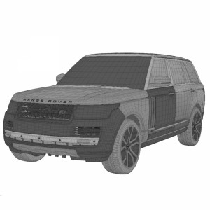 مدل سه بعدی ماشین رنج‌روور با کیفیت بالا