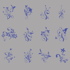 طرح لایه باز گل های اسلیمی