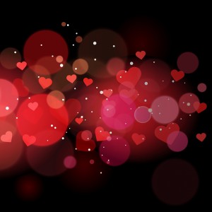 طرح لایه باز بکگراند عاشقانه قلبی