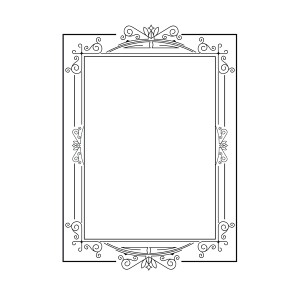 طرح لایه باز قاب اسلیمی با کیفیت بالا