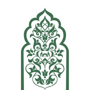 طرح لایه باز تزئینات اسلیمی اسلامی عربی