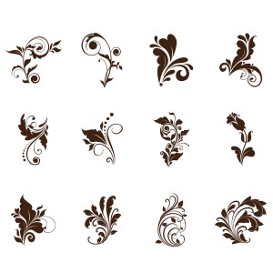 طرح لایه باز گل های اسلیمی