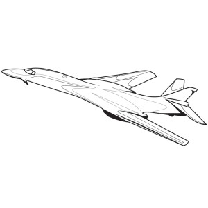 طرح لایه باز و وکتور هواپیمای جنگی بمب افکن