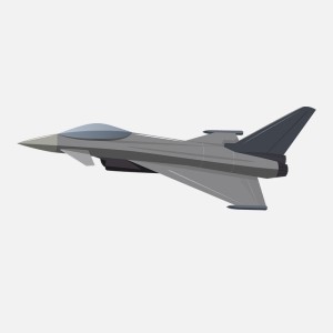 طرح لایه باز هواپیمای جت جنگنده تایفون