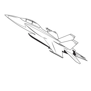 طرح لایه باز هواپیمای جت جنگنده اف 18