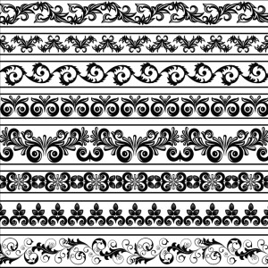 طرح رایگان گل های اسلیمی کلاسیک