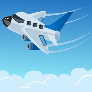 طرح رایگان هواپیمای مسافربری در حال پرواز