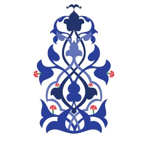 طرح لایه باز گل اسلیمی با کیفیت بالا