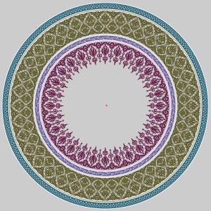 طرح لایه باز ماندالا مذهبی اسلامی