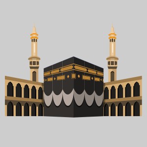 طرح لایه باز مکه خانه خدا کعبه