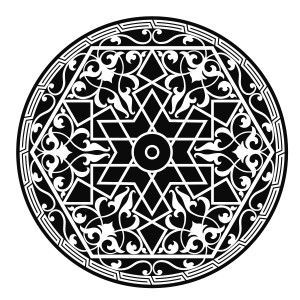 طرح لایه باز ماندالا اسلیمی با کیفیت