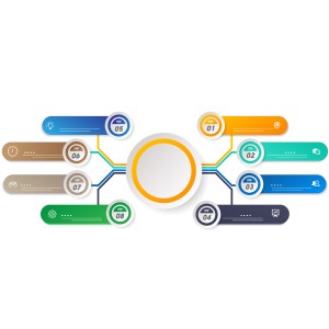 طرح لایه باز اینفوگرافیک