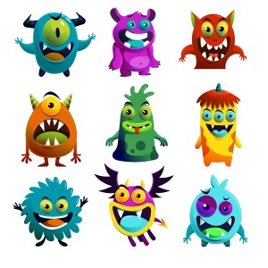 طرح لایه باز حیوانات فانتزی تخیلی