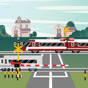طرح لایه باز قطار و راه آهن