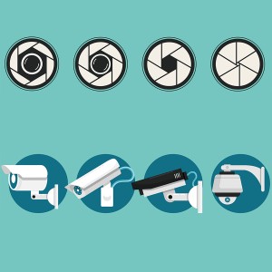 طرح لایه باز دوبین مدار بسته  و لنز دوربین