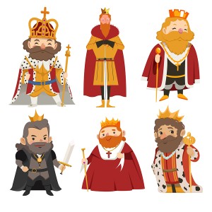 طرح لایه باز کاراکتر پادشاه در حالت های متفاوت