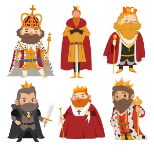 طرح لایه باز کاراکتر پادشاه در حالت های متفاوت